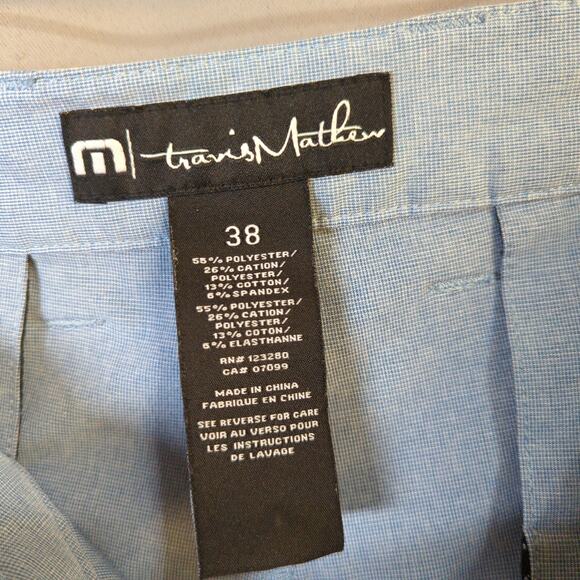 Travis Mathew Shorts Mens 38 Blue Lightweight Performance Golf - Picture 2 of 7